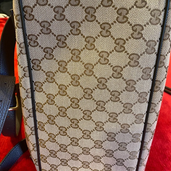 GUCCI Brown Monogram GG Canvas Drawstring Backpack - Picture 11 of 11